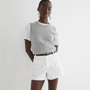 NWT J Crew New Patch Pocket Chino Shorts Size 18